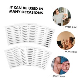 TOVINANNA 10sheets Realistic Imitation Eyebrow Transfer Stickers for Sparse Patchy Over-plucked Brows Natural Fullness Reapply Water