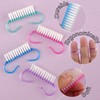 24Pcs Handle Grip Nail Brush, Fingernail Scrub Cleaning Brushes