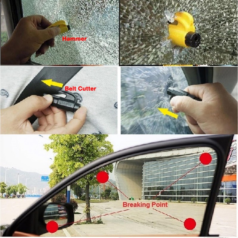 Seat Belt Cutter and Window Breaker Escape Tool
