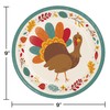 Creative Converting Thanksgiving Dinner Turkey Plates and Napkins - Fall