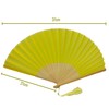 FANSOF.FANS Pack of 10 Fabric Handheld Fan with a Tassel