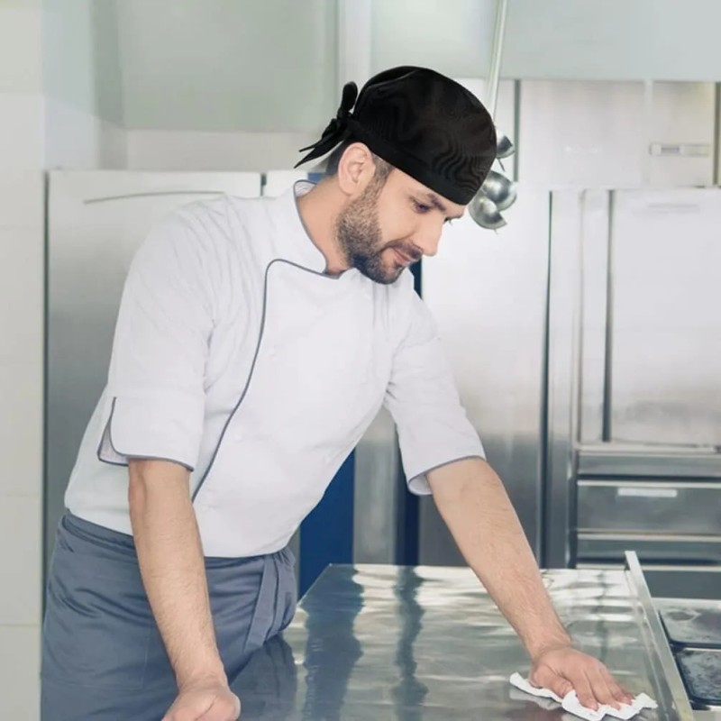 6pzs Sombrero Cocinero Gorra Gorritos Chef Cabeza Ajustable