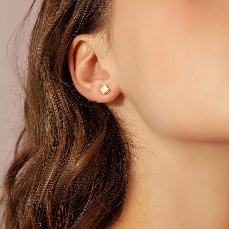 Cangall Silver Stud Earrings for Women, 3 Pairs 925 Sterling