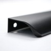 goldenwarm Door Finger Pull Black Hidden Drawer Handle for Kitchen
