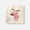 Unbranded Courage The Cowardly Dog Cartoon 4'' X 4'' Square