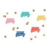 Ginger Ray Bright Multi Coloured and Table Scatter Confetti Gold