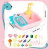 Kitchen Sink Toy Set with Fishing Game, Flowing Water Dishwasher,