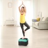 Saicool Step Aerobic Platform,16" x 16" Step Adjustable High Step