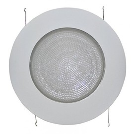 6” INCH RECESSED CAN LIGHT SHOWER TRIM FROSTED GLASS ALBALITE LENS - Replaces JUNO 20-PW
