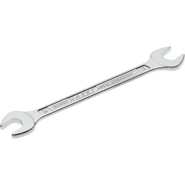 HAZET 450N-14X15 187.8 mm Hexagon Profile Double Open-End Wrench - Chrome-Plated