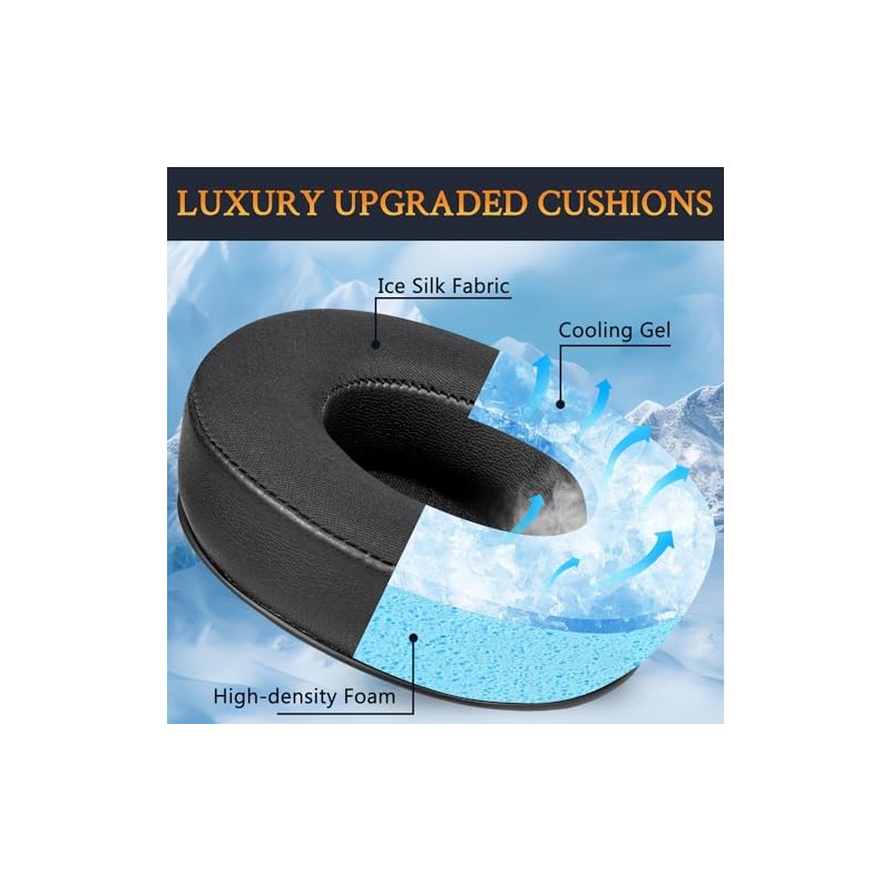 SOULWIT Cooling Gel Replacement Ear Pads for MAONO AU-MH501, AU-MH601
