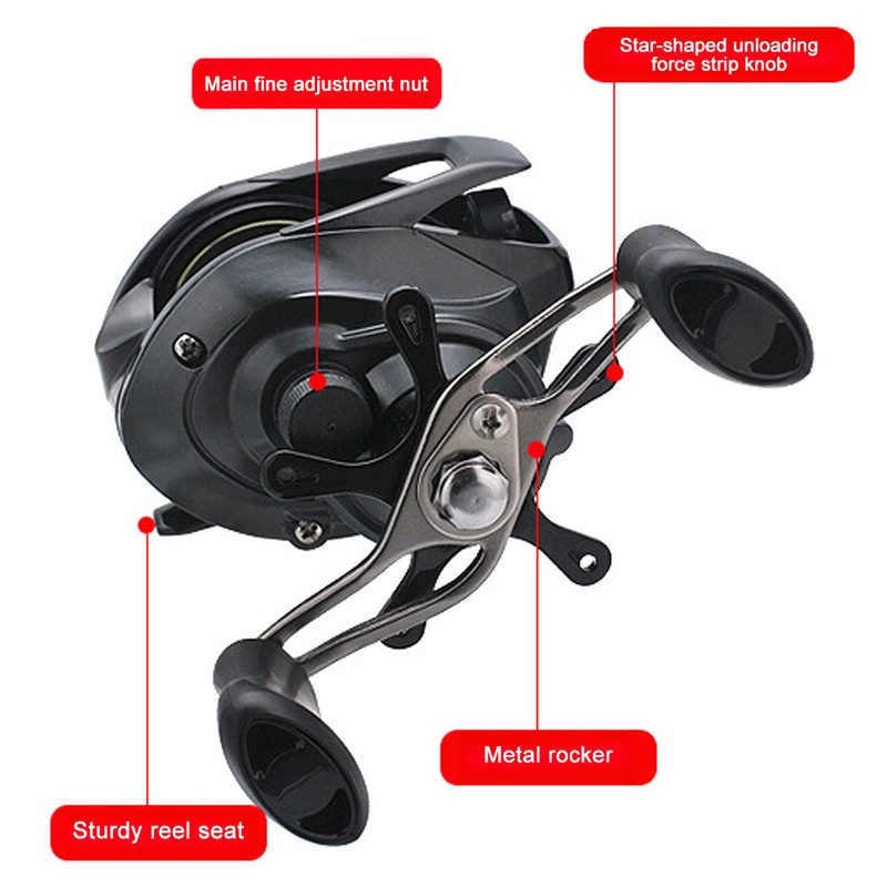All Metal Spool 19+1 Bearing Low Profile Reel 7.2:1 Magnetic