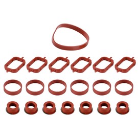 Orivin Intake Manifold Gaskets E87 E46 E90 E91 E92 E93 Car Intake Manifold Rubber Seal Repair Kit Twist Flap Seal Pack Of 20，99072B
