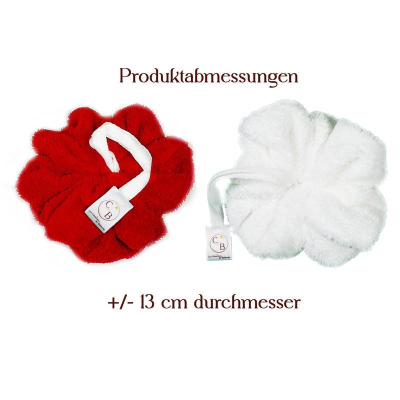 Lot de 2 éponges corporelles fleur de douche éponge de