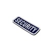 Small Dark Blue Reflective Security Badge with Front Hook and