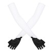 A Pair White Elastic Polyurethane Outdoor Cycling Anti Skid Sunscreen