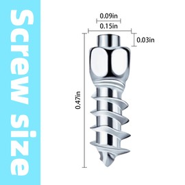 AUCELI 100PCS 12mm Carbide Screw Tire Studs, Wheel Tyre Snow Spikes, Trim Screw Anti-Slip/Anti-ice with Installation Tool for Car Truck Motorcycle ATV SUV Tractor Shoes Auto Accessories