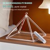 CVNC 10 Inch Quartz Crystal Singing Pyramid Healing Musical Instrument
