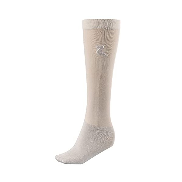 Horze Technical Bamboo Show Socks - 2 Pack - Wind Chime Grey - 8.5-10.5