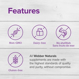 Webber Naturals Super Cod Liver Oil with Vitamin A and D3, 1100 mg Cod Liver Oil per Softgel, 180 Softgels, Value Size, Dairy, Gluten and Shellfish Free, Immune Support