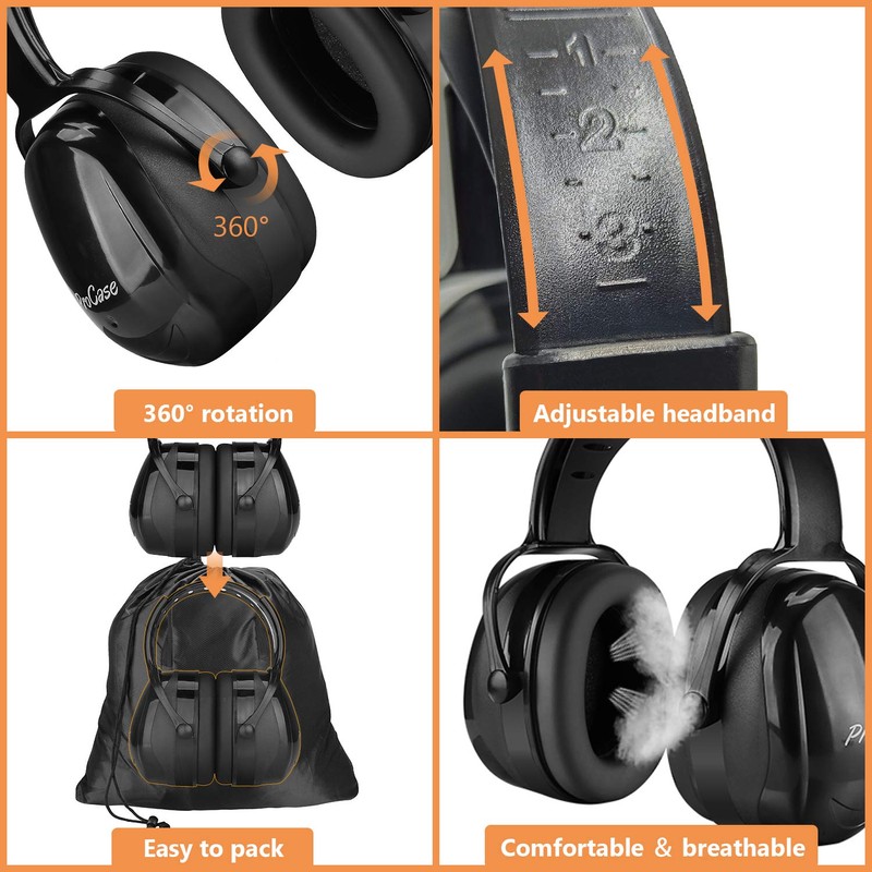[ProCase] Adult Soundproofing Earmuffs with Adjustable Headband Ear Cover Ear