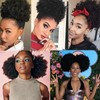 CECINILL Afro Puff Drawstring Ponytail with Bangs ponytail extension for