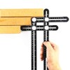 Multi-Angle Measuring Ruler Universal Angularizer Template Tool Aluminium Alloy Angularizer