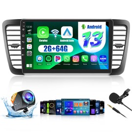 Inefala 2+64G Android 13 Carplay Radio Touch Screen Car Stereo for Subaru Legacy Outback 2003-2009, 9'' HD Compatible with Android Auto, AHD Backup Camera, Mirror Link, GPS, WiFi, FM RDS