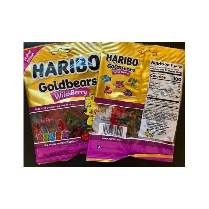 Haribo Goldbears *Limited Edition* WILD BERRY Flavored GummiGummy Bears {2