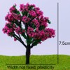 20pcs Model Trees Miniature Landscape Trees Scenery for Train Railroad