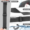 HEVIBK Quick Release Elastic Nylon Watch Strap Band Width 18mm