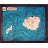 Beautifully Detailed! Kaua'i 3D Wood Map
