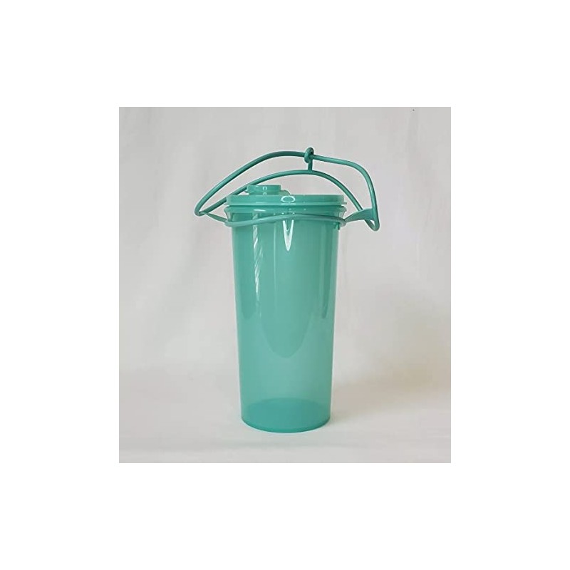 Tupperware 48 Ounce Super Mega Tumbler Peacock Blue Green Handle
