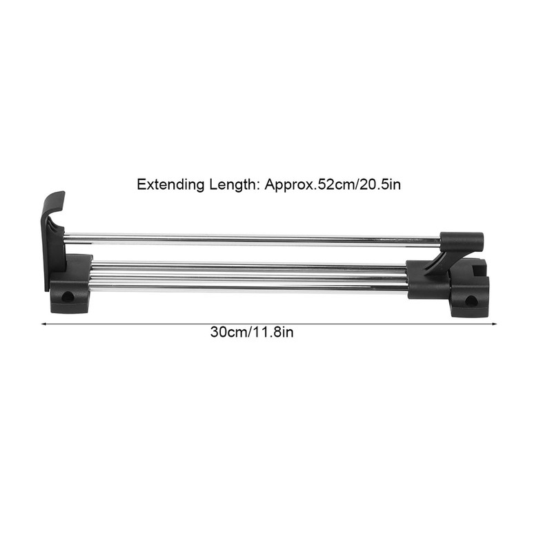 HAOHIZE Pull Out Clothes Rail, Steel Extendable Closet Rod, Adjustable