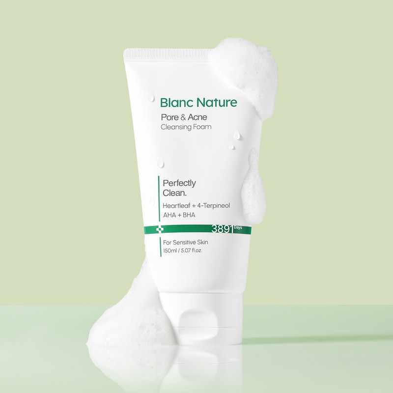 Blanc Nature Acne Functional Cleansing Foam 150ml (2 packs) Contains