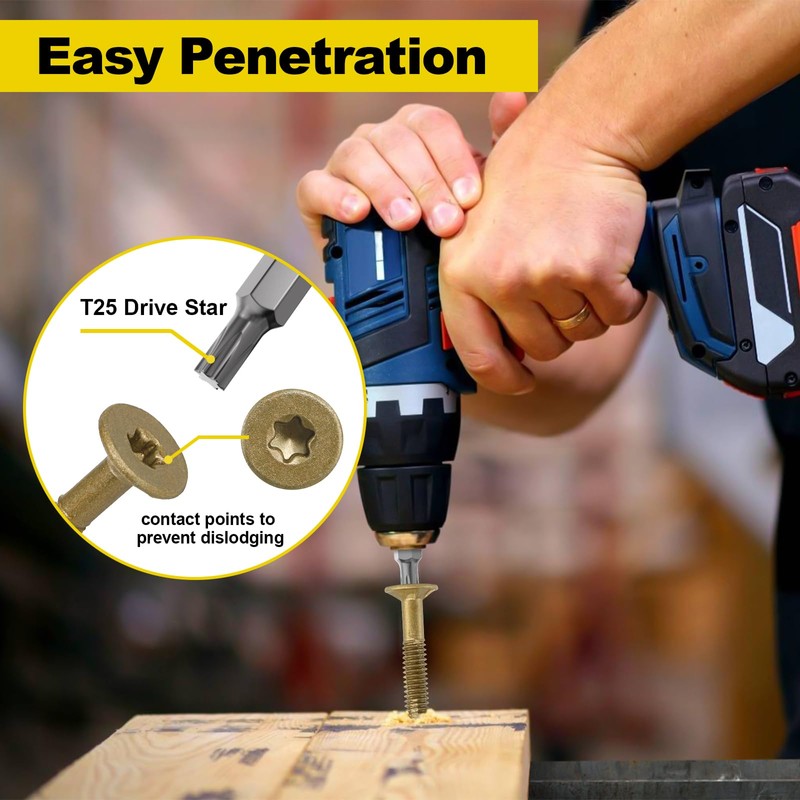 FMhotu #10 x 2 Trailer Deck Screws, Self-Tapping Sheet Wood