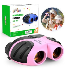 EUTOYZ Binoculars for Kids, 4 5 6 7 8 9 Year Old Girl Gifts for 3-10 Year Olds Boys Toys Age 4-10 Kids Toys Outdoor Toys for Kids Xmas Gifts Stocking Fillers Child Birthday Gifts Pink