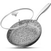 MICHELANGELO 10 Inch Frying Pan with Lid, Nonstick Frying Pan