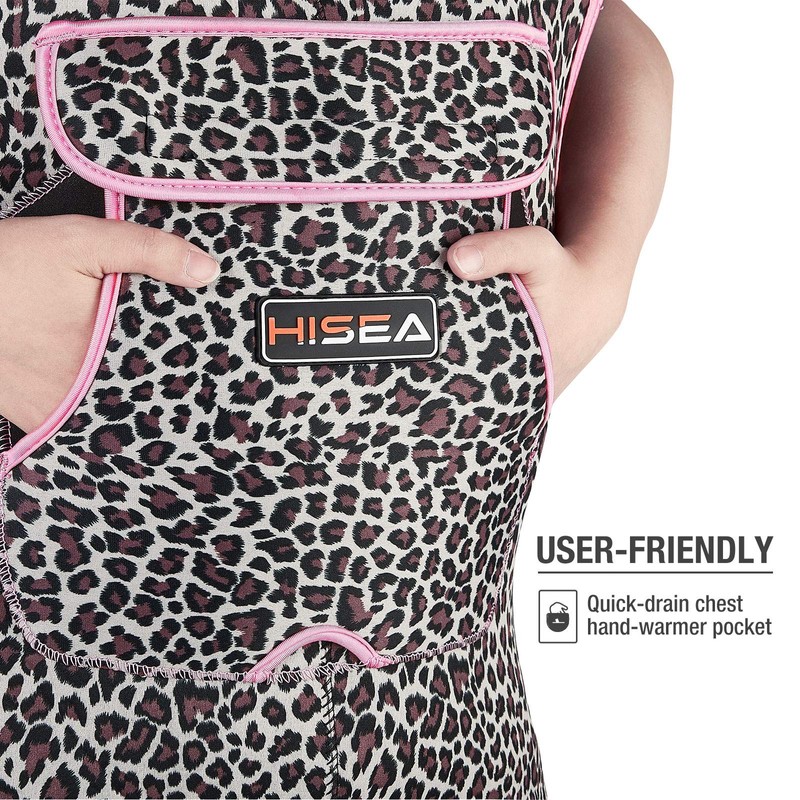 HISEA Neoprene Chest Waders Leopard Print Duck Hunting Waders for