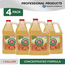 MURPHY OIL SOAP Wood Cleaner & Hardwood Floor Cleaner (128 Fluid Ounces | Case of 4), Concentrated Formula, Original, Multi-Use Natural Wood Cleaner and Furniture Polish
