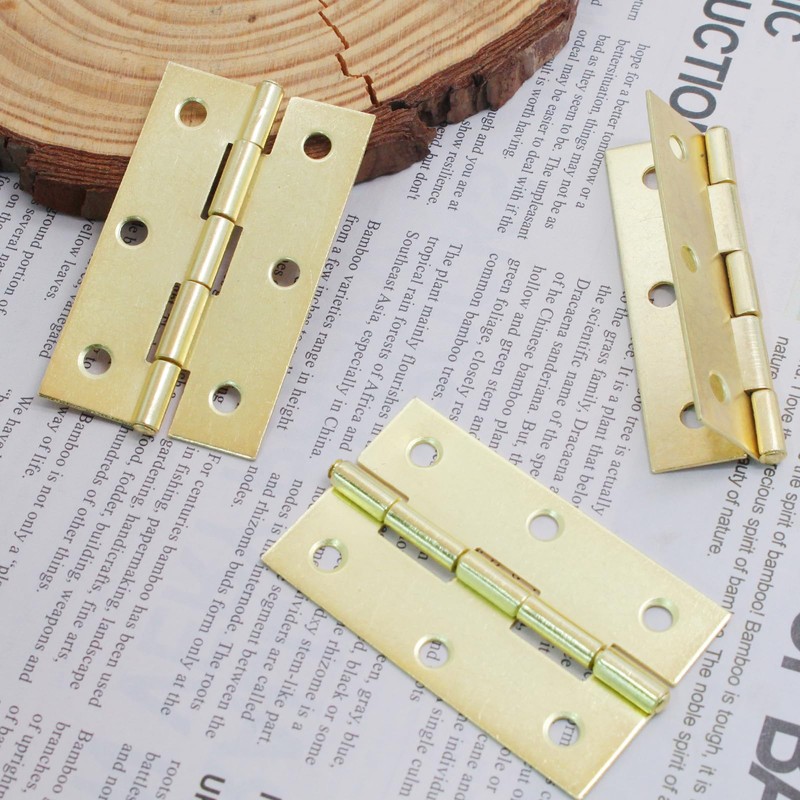 Murtenze 24 Pack 2.5 Inch Door Hinges - Gold Butt