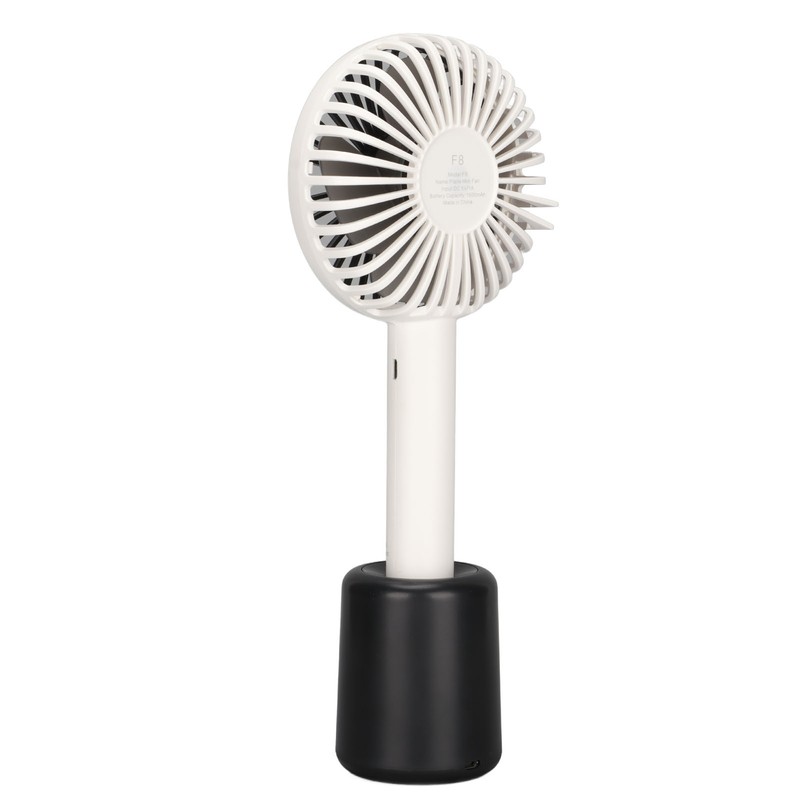 Portable Handheld Fan 3 Levels Automatic Shaking Head USB Rechargeable