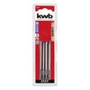 kwb 4-Piece Torque Bit Set 4-10, 100mm Extra Long, Magnetic