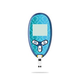 MightySkins Skin Compatible with Abbott Freestyle Lite - Blue Vintage | Protective, Durable, and Unique Vinyl Decal wrap Cover | Easy to Apply, Remove, and Change Styles | Made in The USA