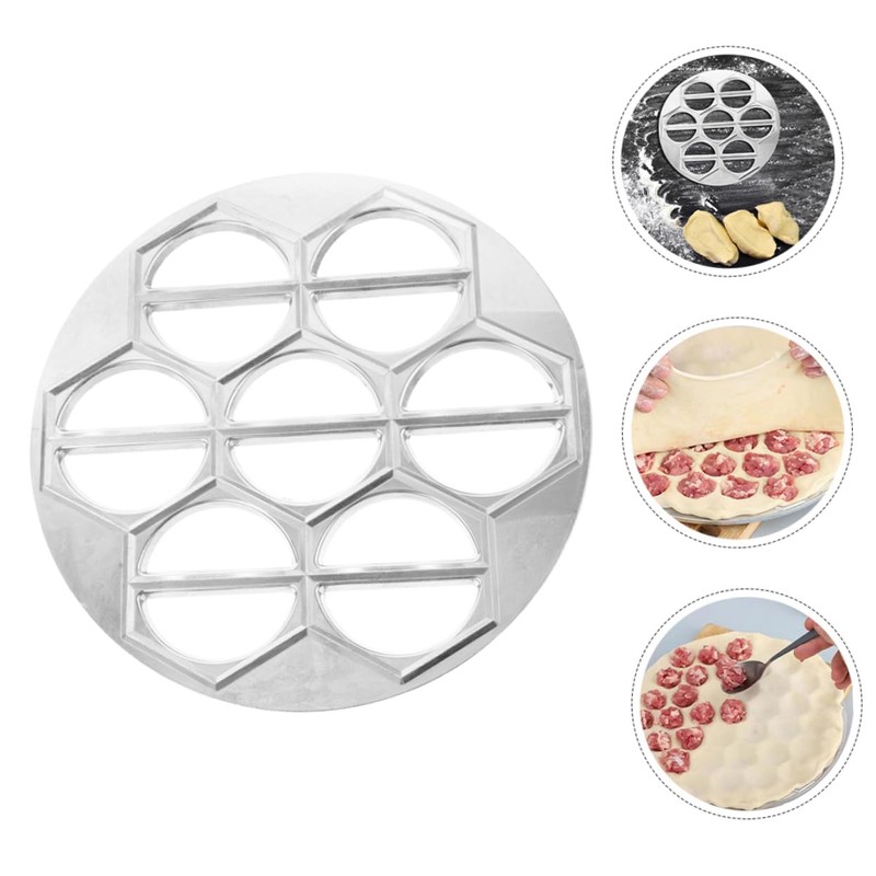 Zerodeko 2pcs Dumpling Maker Aluminum Mold Versatile Ravioli Wonton Press