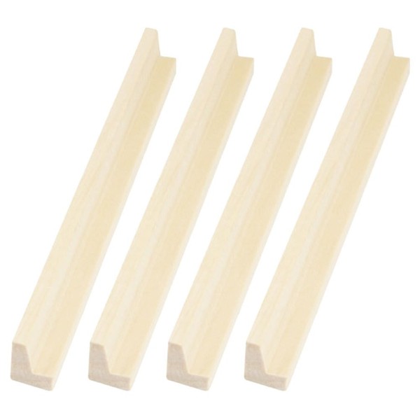 CALLARON Wooden Display Stand Dominoes Card Base 4pcs Desktop Stand