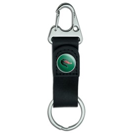 GRAPHICS & MORE Alabama at Birmingham Primary Logo Keychain with Leather Fabric Belt Clip-On Carabiner