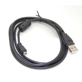 FocalTop 3FT Black USB Cable for Olympus FE-26 FE-280 (Camera to Computer Data Transfer)