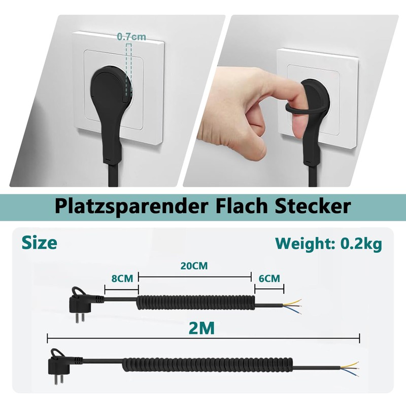 Protective Contact Extension Spiral Extension 0.76 m