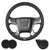 Erivis Nappa Leather Car Steering Wheel Cover 14.5-15'' for GMC